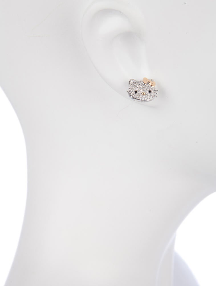 Hello Kitty Diamond Earrings 1.00 ctw Earrings FJE10366 The RealReal