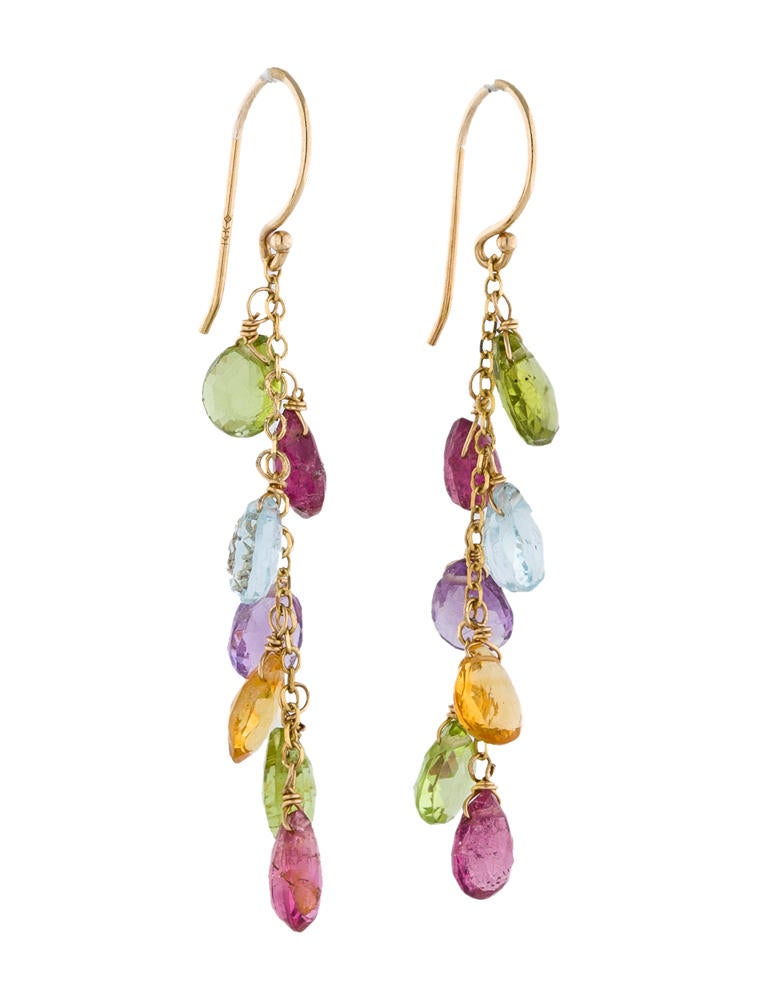 7.00ctw Gemstone Drop Earrings Earrings FJE20536 The RealReal