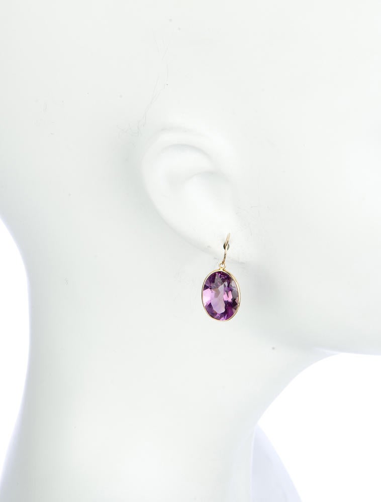 24ctw Amethyst Drop Earrings Earrings FJE21277 The RealReal