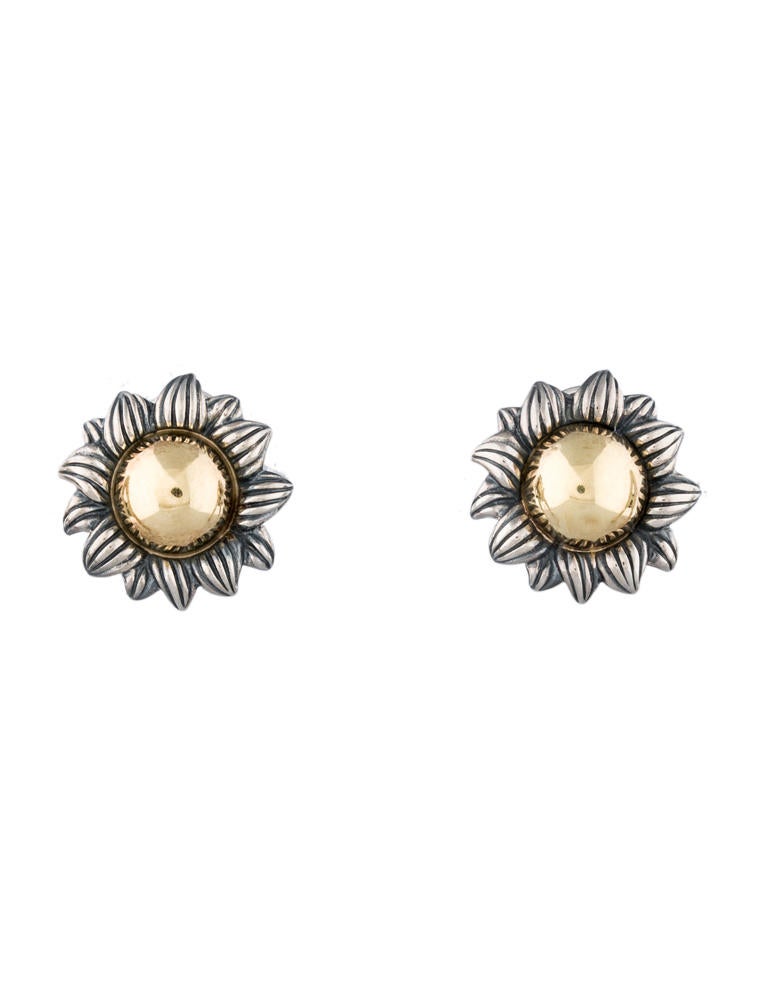 Suna Brothers Sunflower Earrings Fje22288 The Realreal Suna Brothers Sunflower Earrings