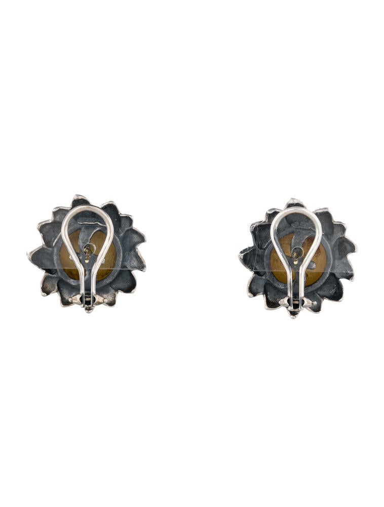 Suna Brothers Sunflower Earrings Fje22288 The Realreal Suna Brothers Sunflower Earrings