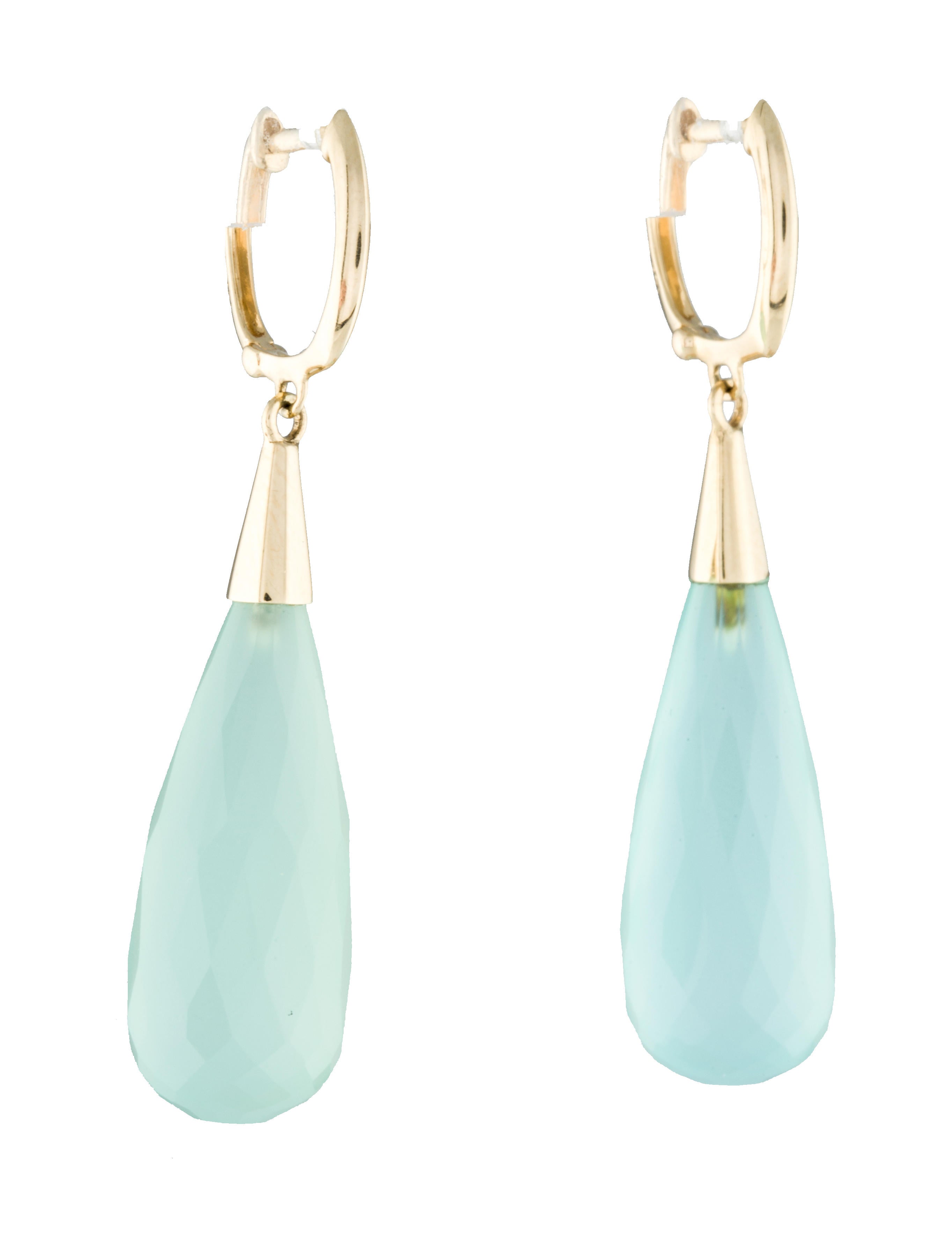 Faceted Chalcedony Drop Earrings Earrings FJE24452 The RealReal