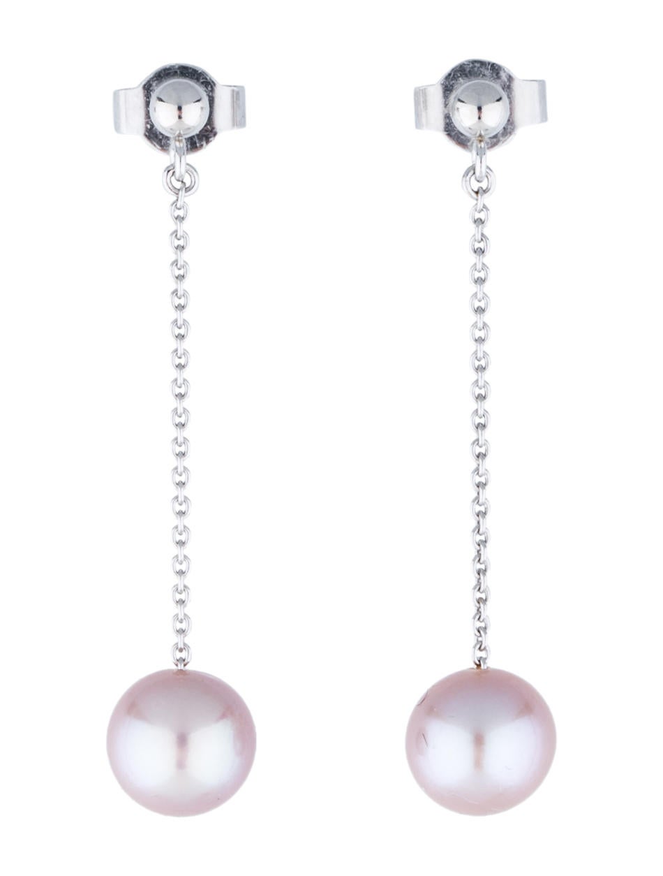 Pink Pearl Drop Earrings Earrings FJE24593 The RealReal