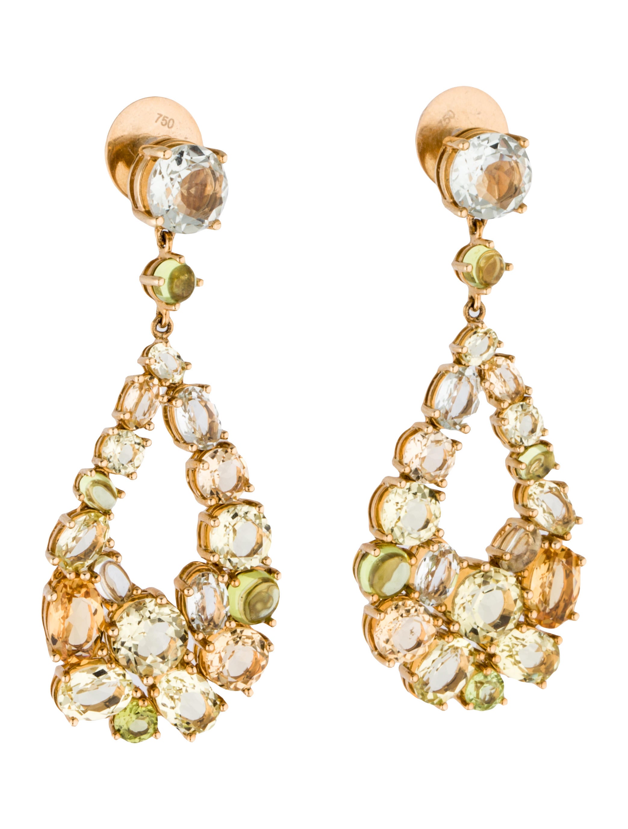 18K MultiGem Earrings Earrings FJE25945 The RealReal