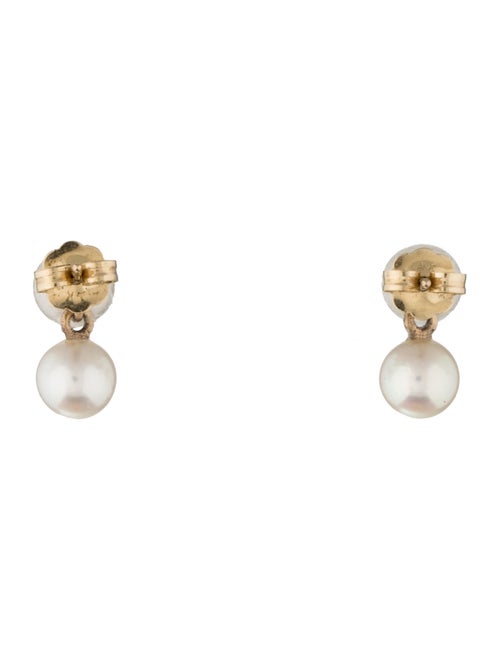 Double Pearl Drop Earrings