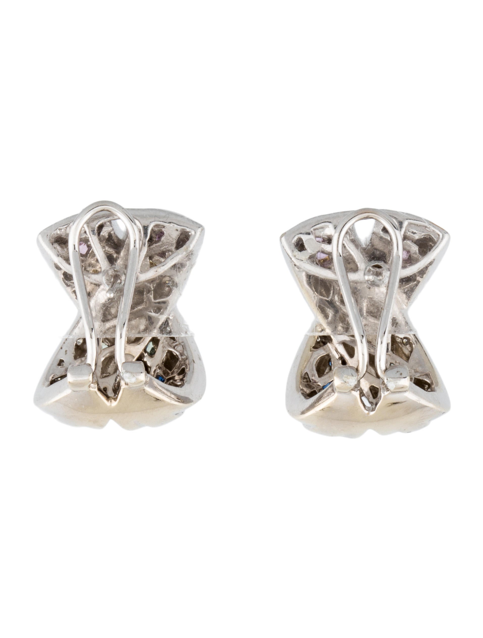 Sapphire and Diamond X Earrings Earrings FJE28510 The RealReal