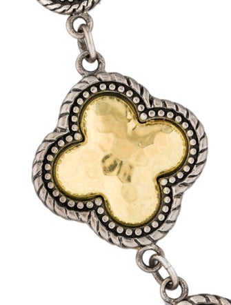 Phillip Gabriel for Menegatti Two-Tone Clover Necklace