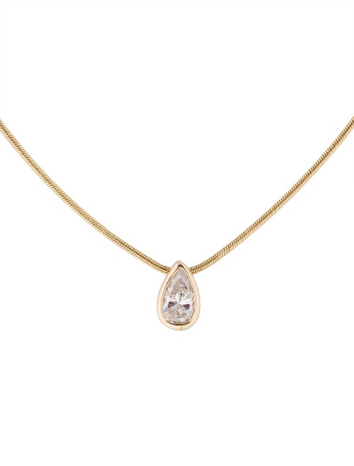 Diamond Drop Pendant Necklace