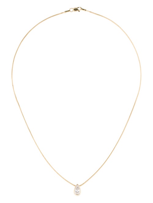 Diamond Drop Pendant Necklace