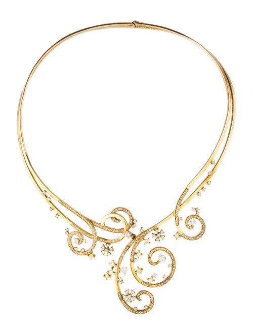 Hinged Diamond Collar Necklace