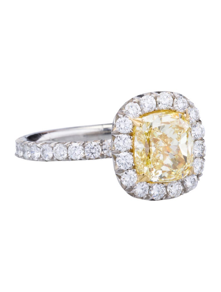 Fancy Yellow Diamond Ring 2.75ctw