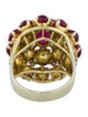 Ruby & Diamond Cluster Ring