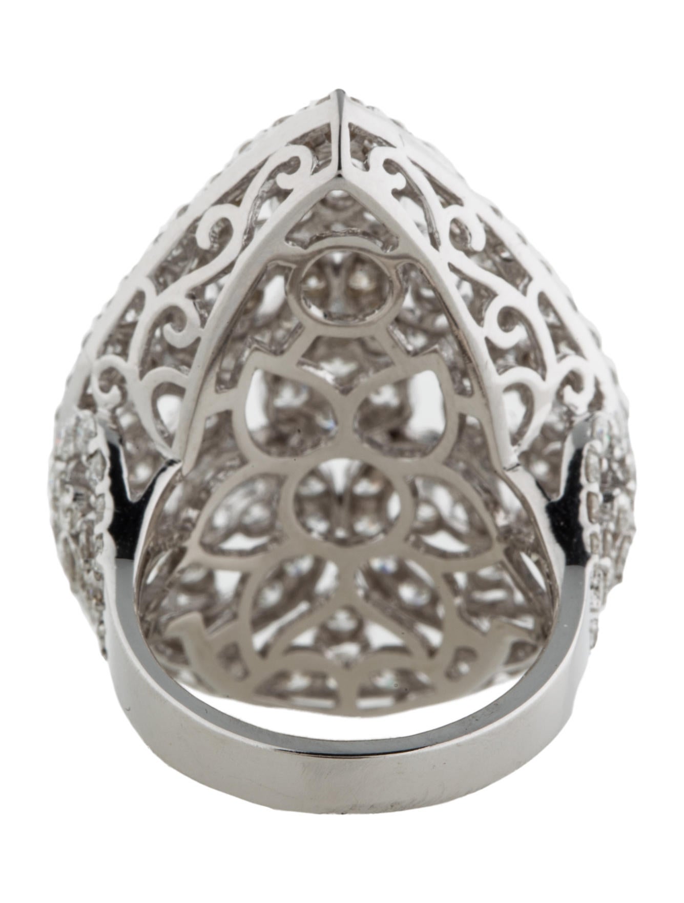 18K Diamond Teardrop Ring Rings FJR23904 The RealReal