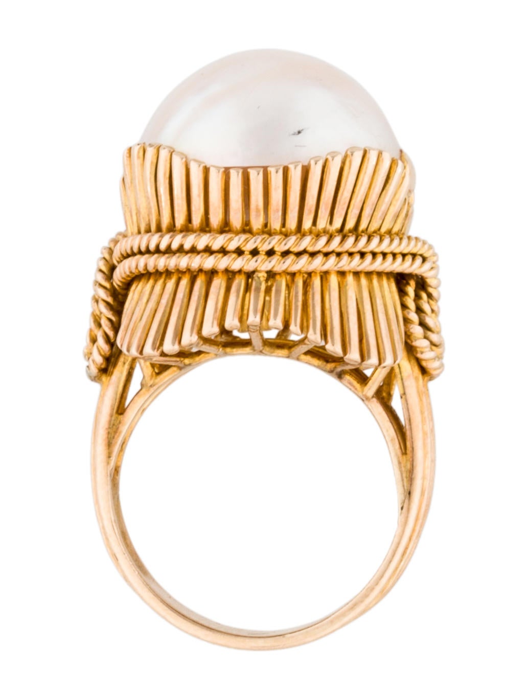 14K Pearl Cocktail Ring Rings FJR28755 The RealReal