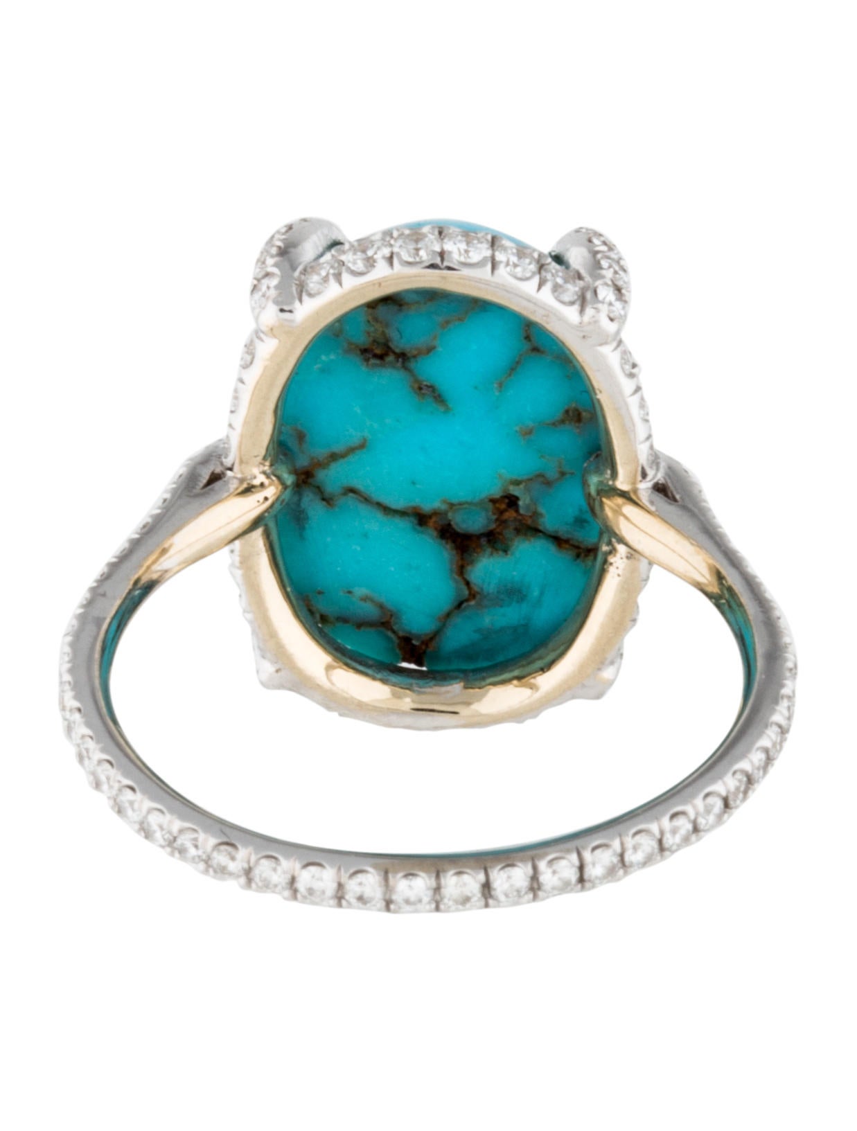 Fine Jewelry Ring Turquoise and Diamond Ring Rings FJR28770 The