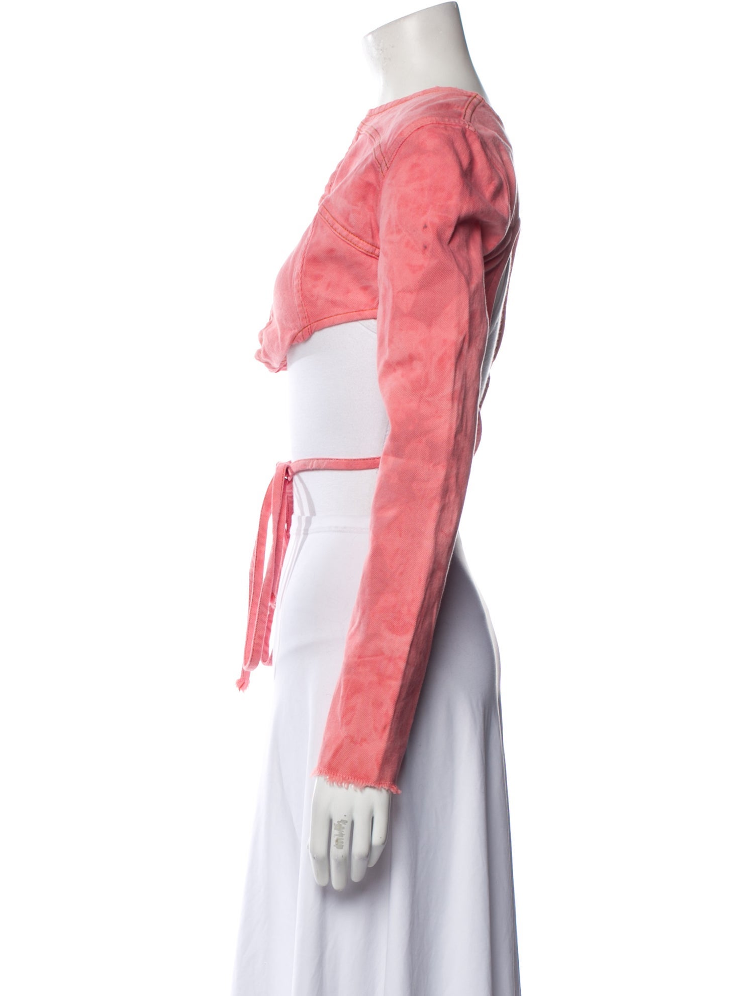 Jade Cropper Crew Neck Long Sleeve Blouse