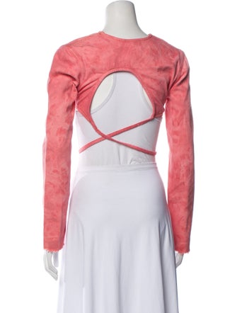 Jade Cropper Crew Neck Long Sleeve Blouse