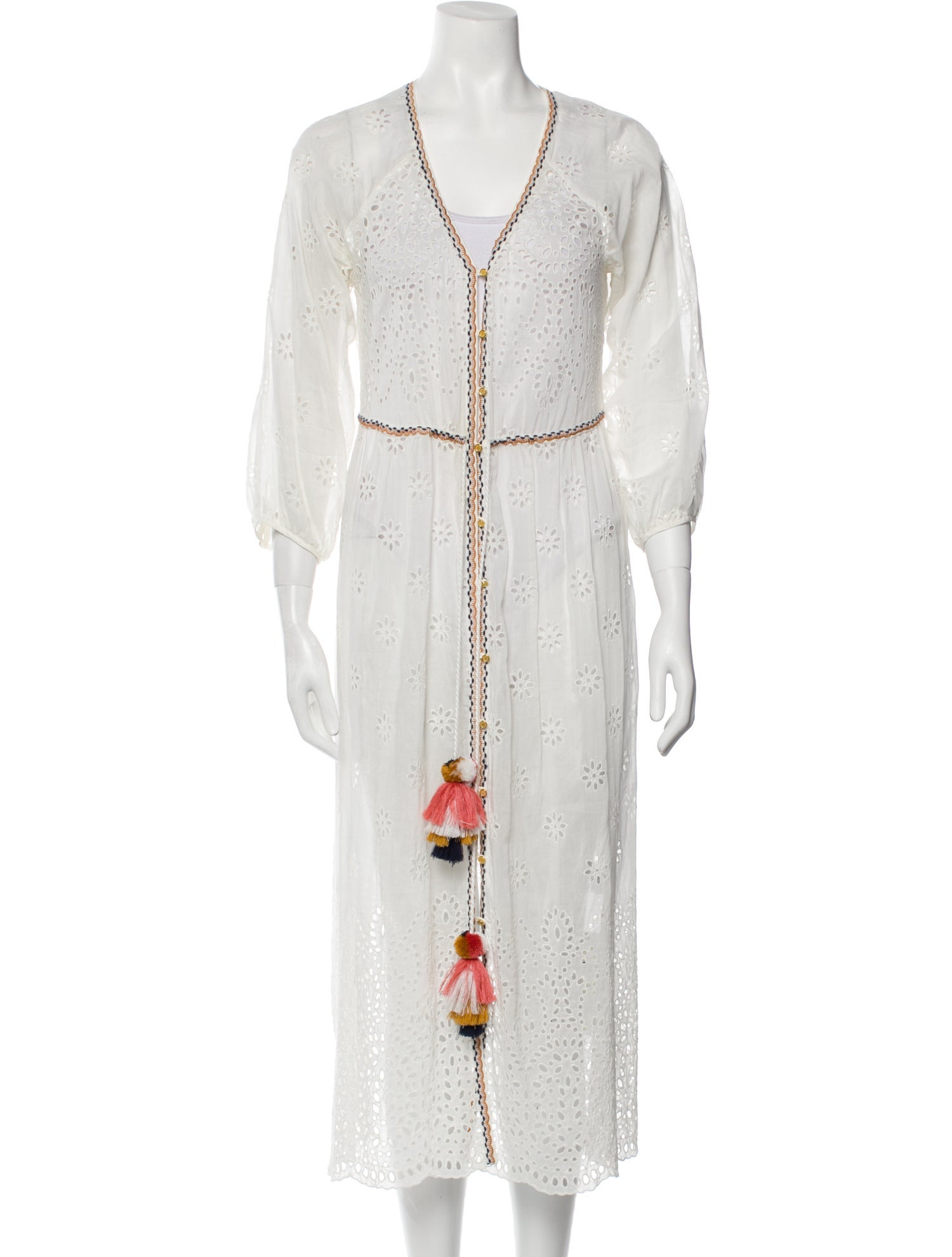 Jade Cropper V-Neck Midi Length Dress