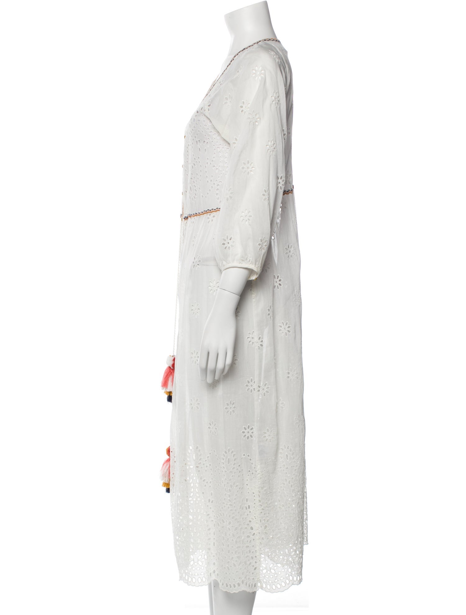 Jade Cropper V-Neck Midi Length Dress