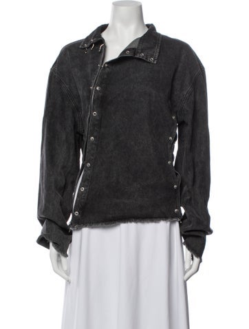 Pre-owned Jade Cropper Denim Jacket In Blue