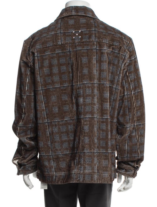 Pop Trading Company Plaid Print Moto Jacket