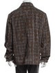 Pop Trading Company Plaid Print Moto Jacket