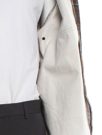 Pop Trading Company Plaid Print Moto Jacket