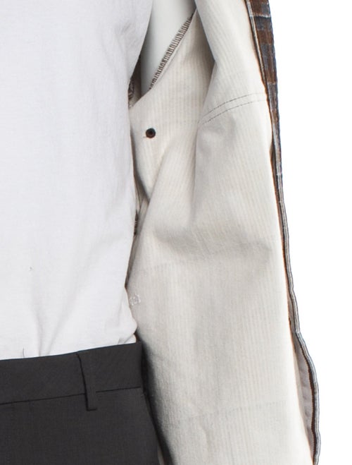 Pop Trading Company Plaid Print Moto Jacket