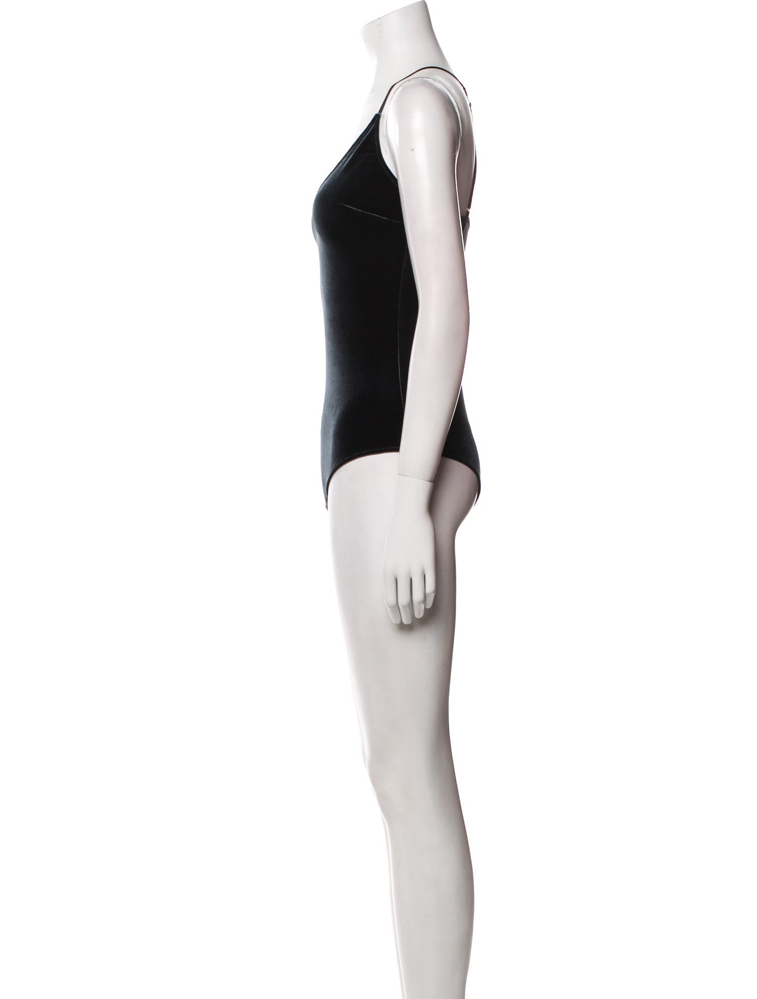 Fleur Du Mal V-Neck Sleeveless Bodysuit