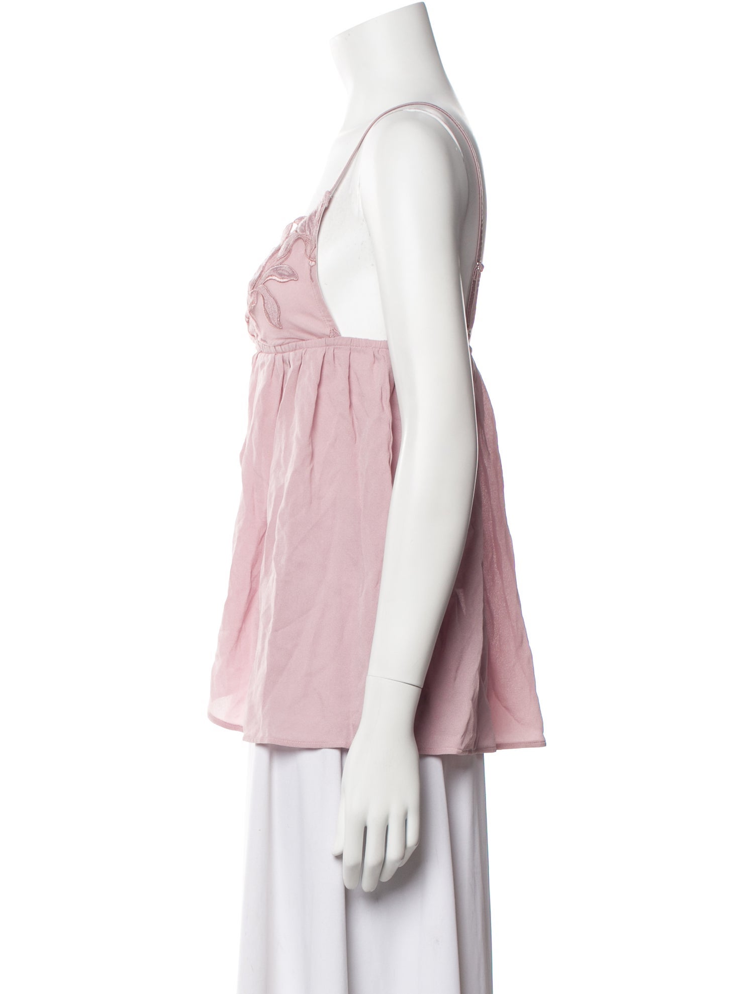 Fleur Du Mal Silk V-Neck Blouse