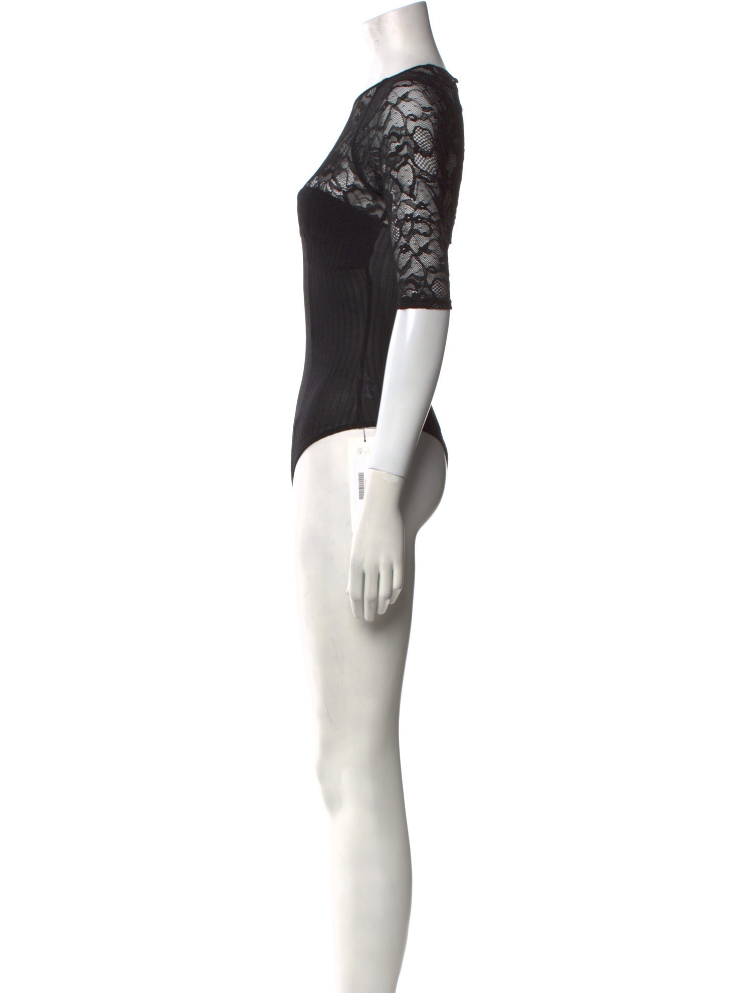 Fleur Du Mal Crew Neck Short Sleeve Bodysuit