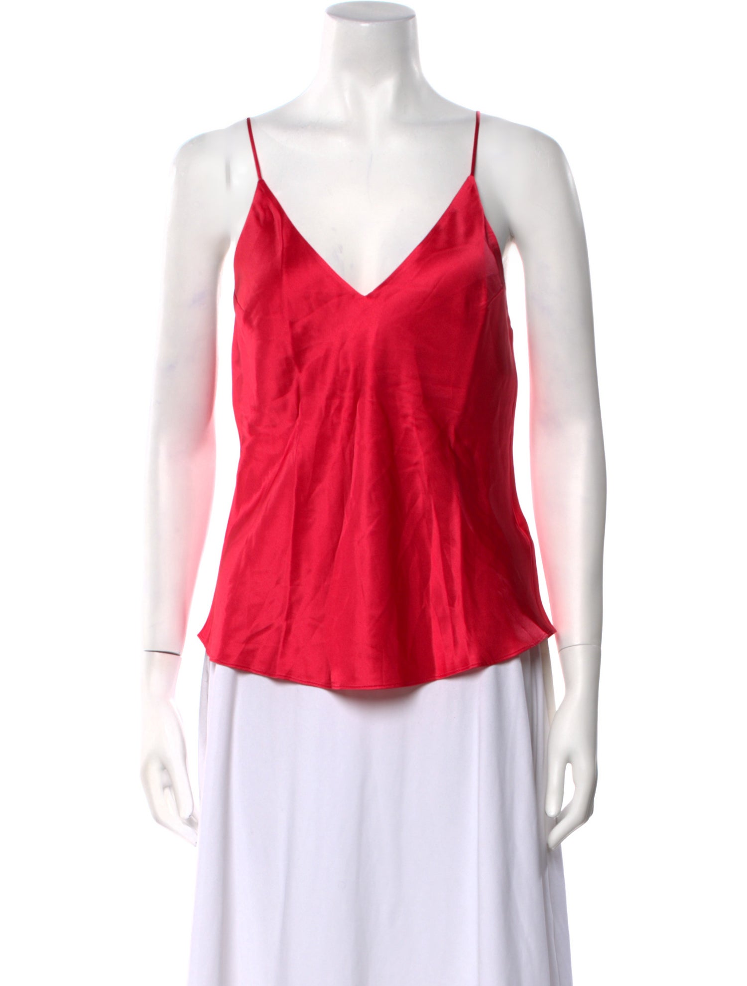 Fleur Du Mal Silk V-Neck Top w/ Tags