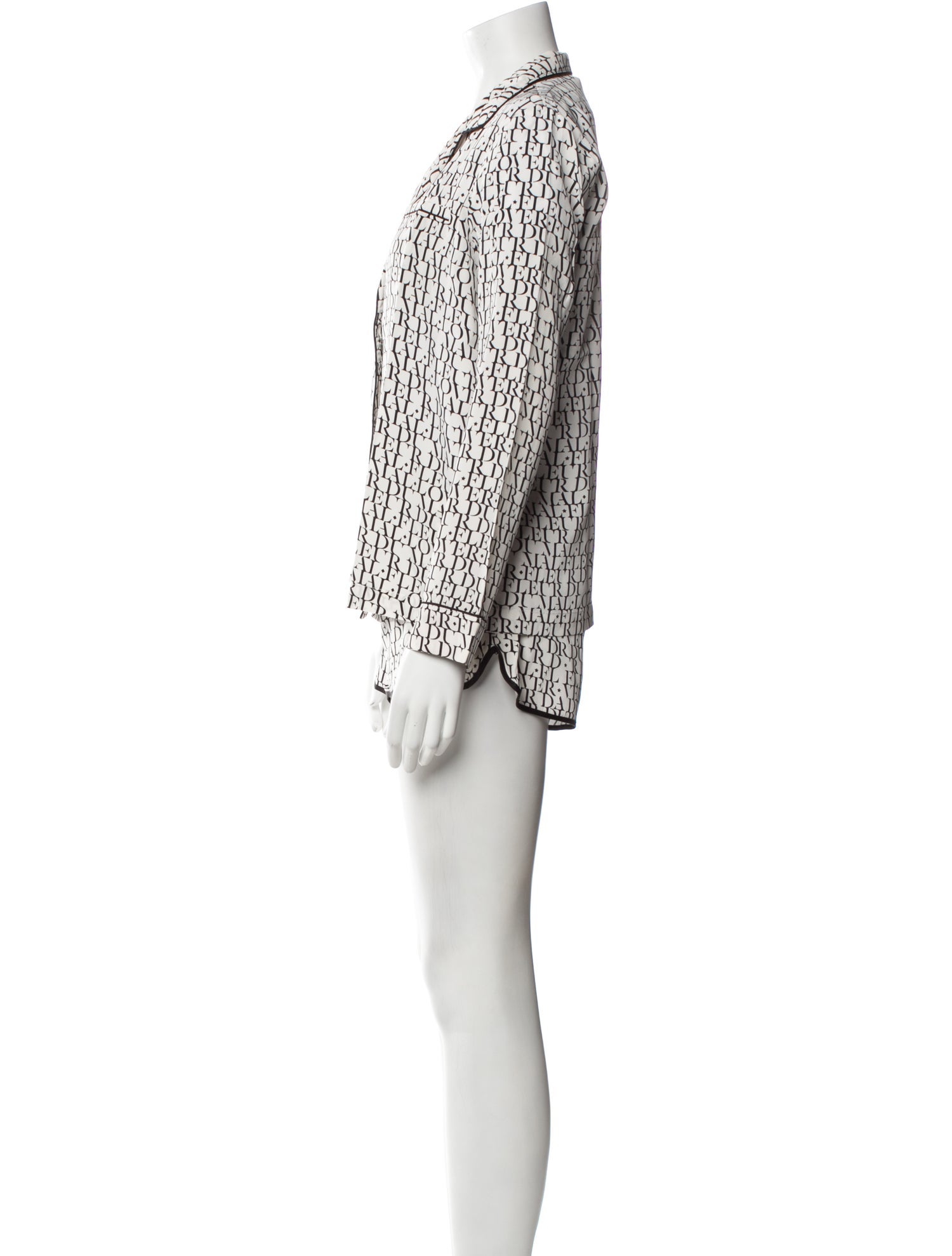 Fleur Du Mal Silk Printed Short Set