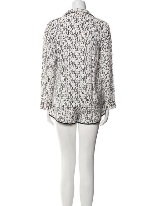 Fleur Du Mal Silk Printed Short Set