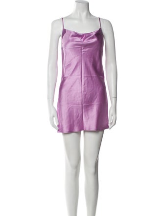 Fleur Du Mal Silk Mini Dress