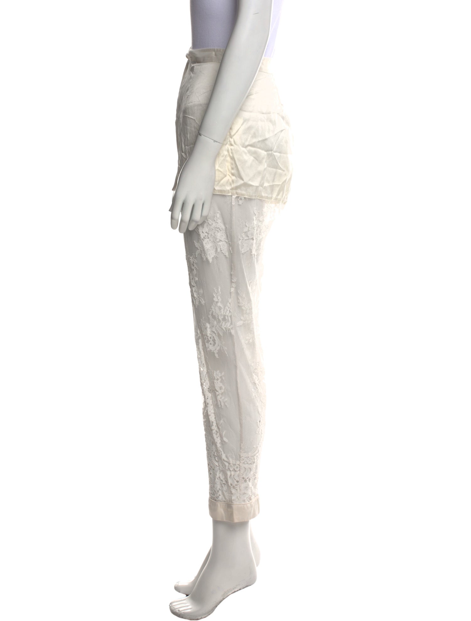 Fleur Du Mal Silk Straight Leg Pants