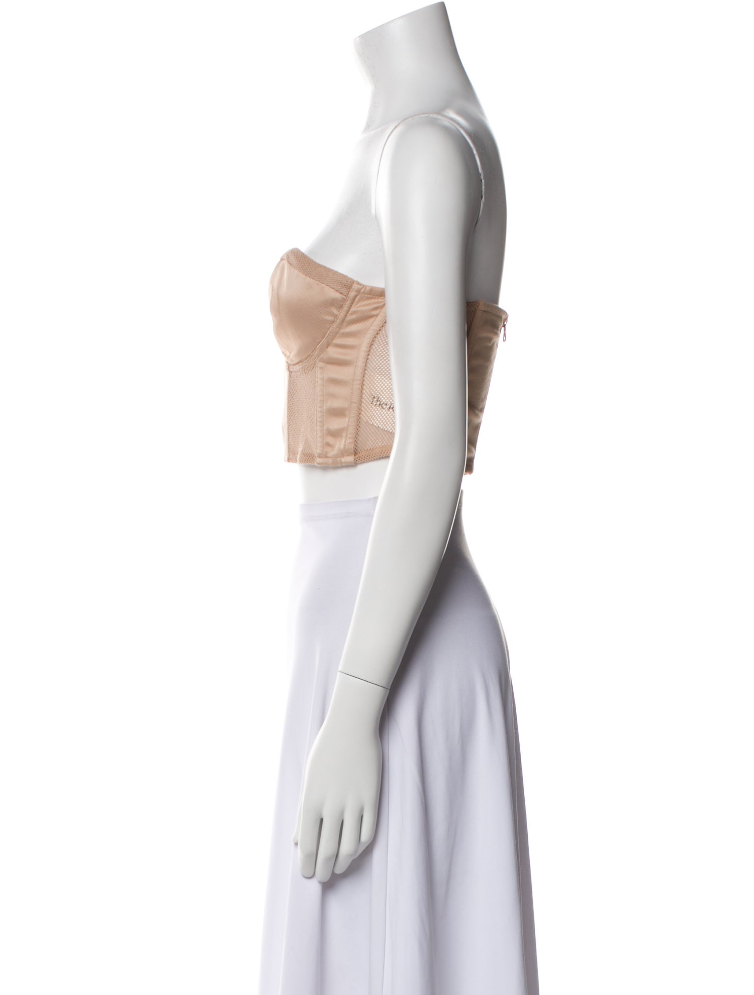 Fleur Du Mal Strapless Crop Top