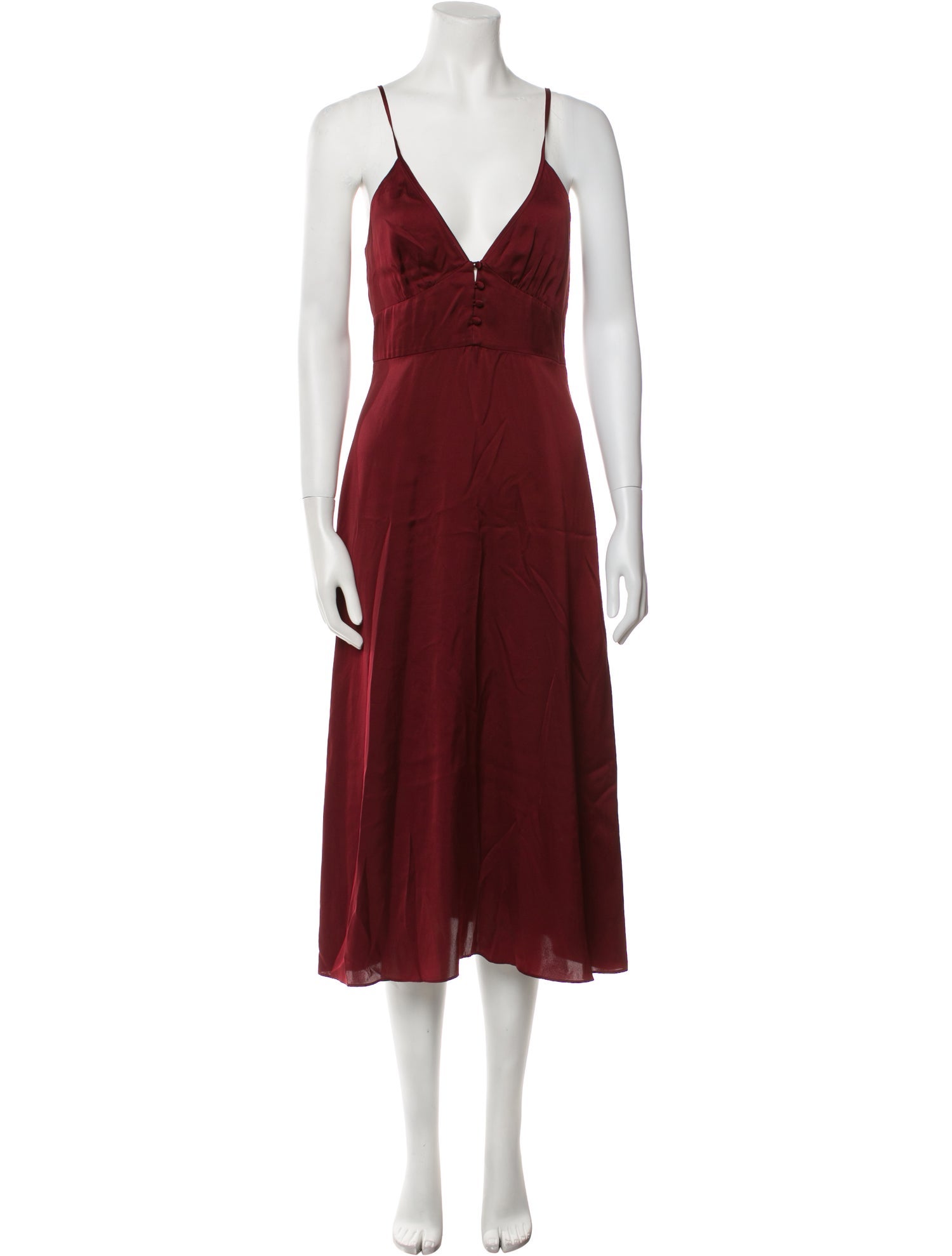 Fleur Du Mal Silk Midi Length Dress