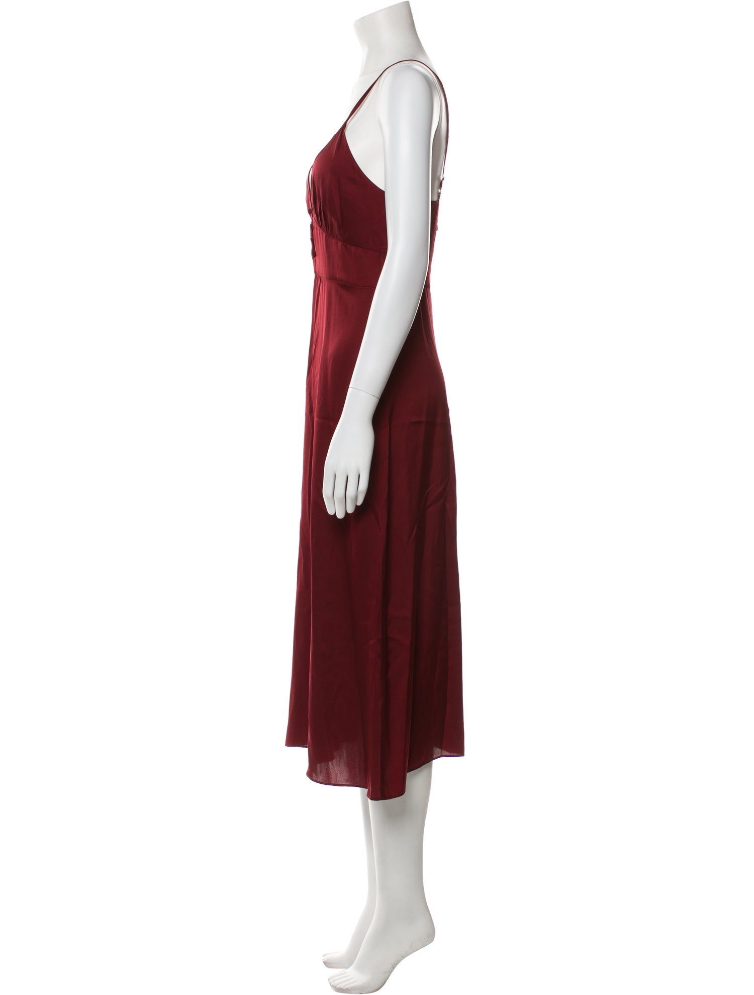 Fleur Du Mal Silk Midi Length Dress