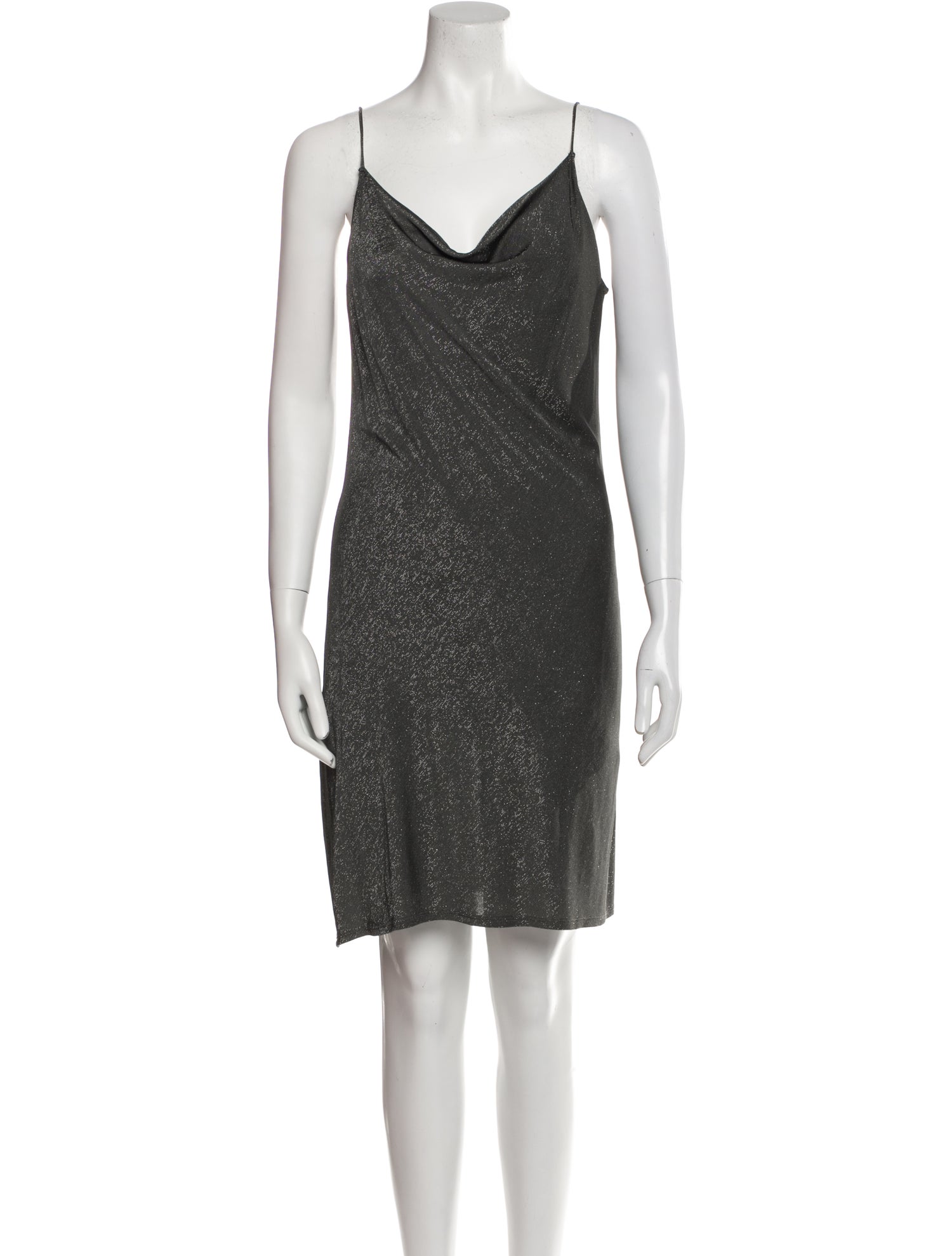 Fleur Du Mal Cowl Neck Mini Dress