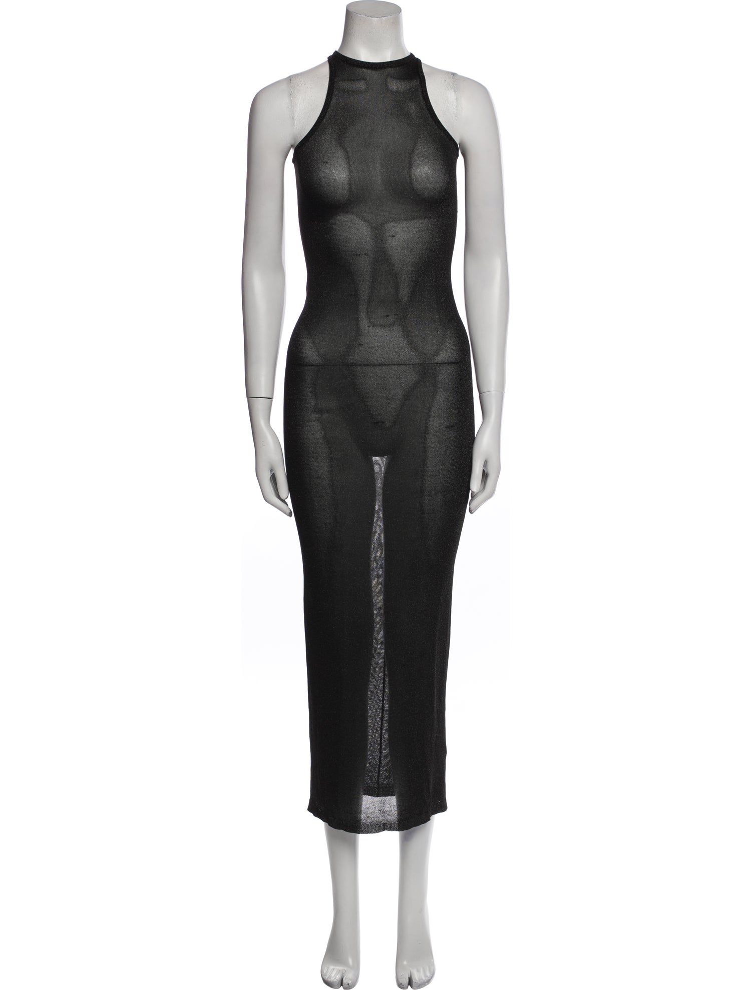 Fleur Du Mal Mock Neck Long Dress