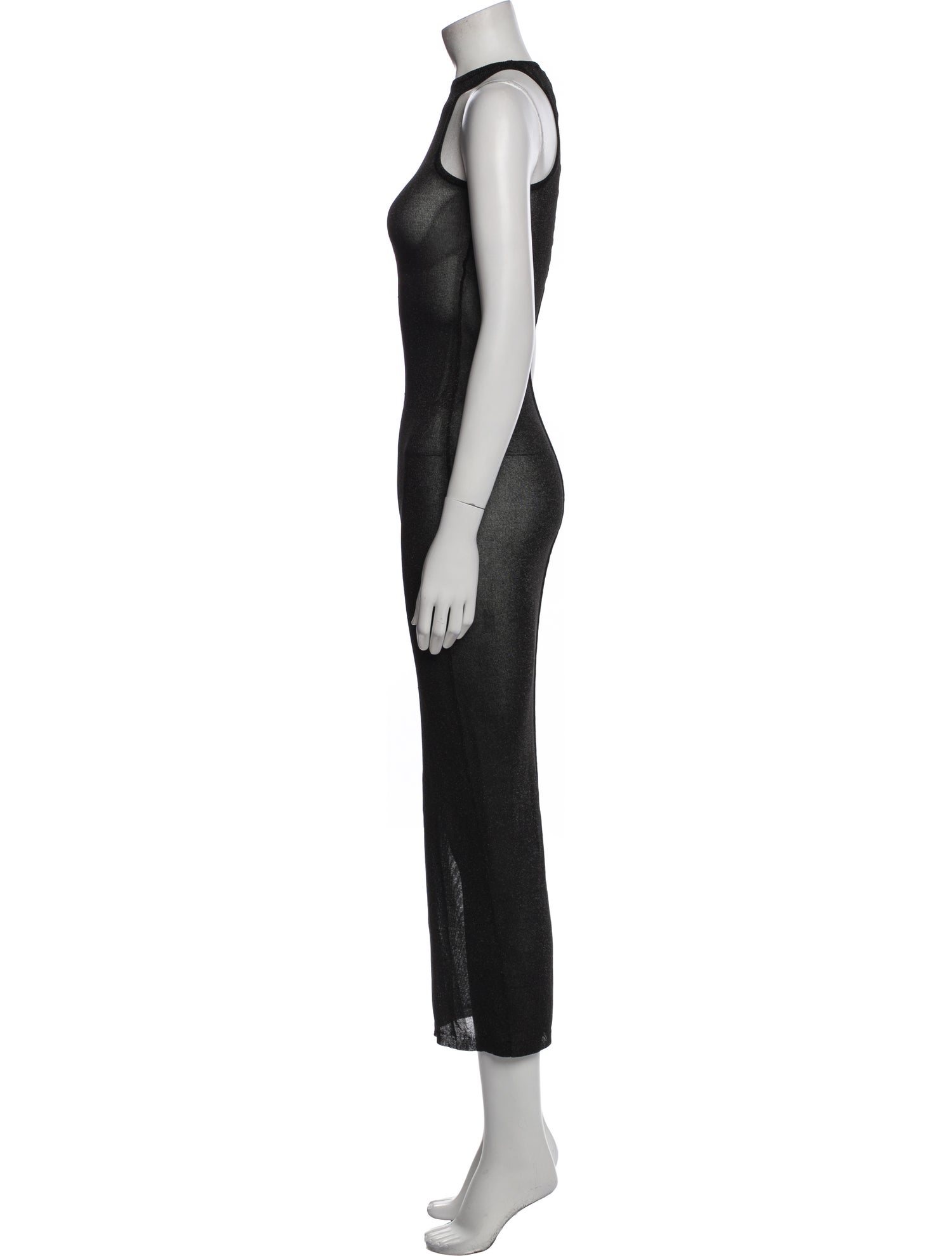 Fleur Du Mal Mock Neck Long Dress