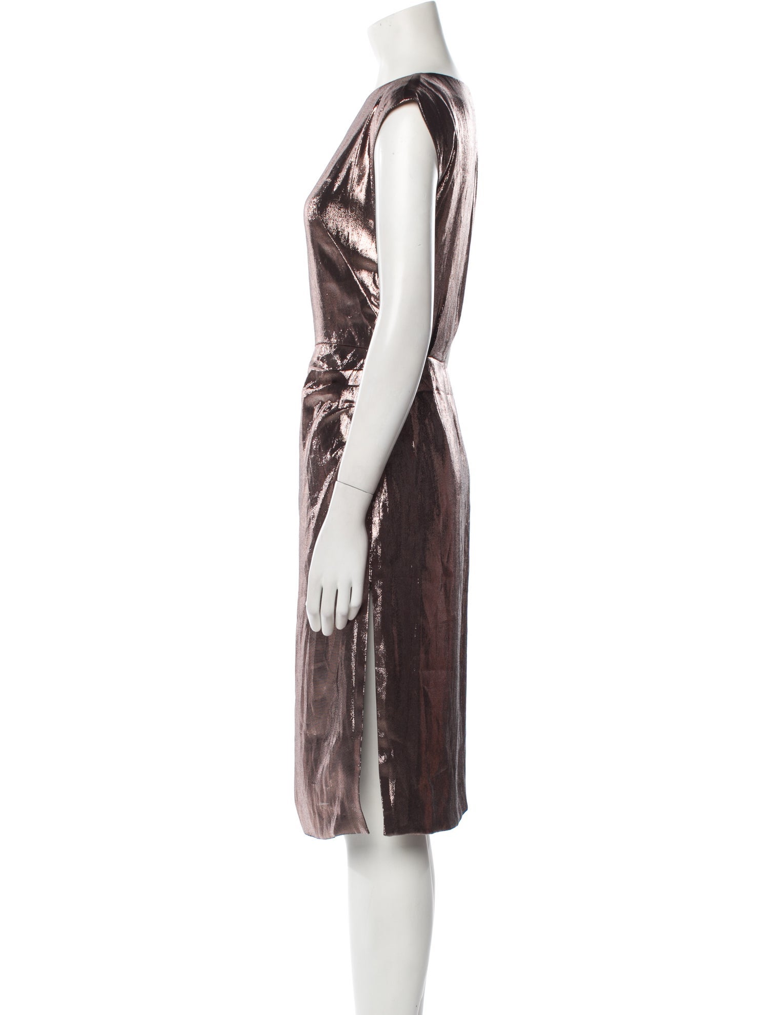 Fleur Du Mal Silk Knee-Length Dress