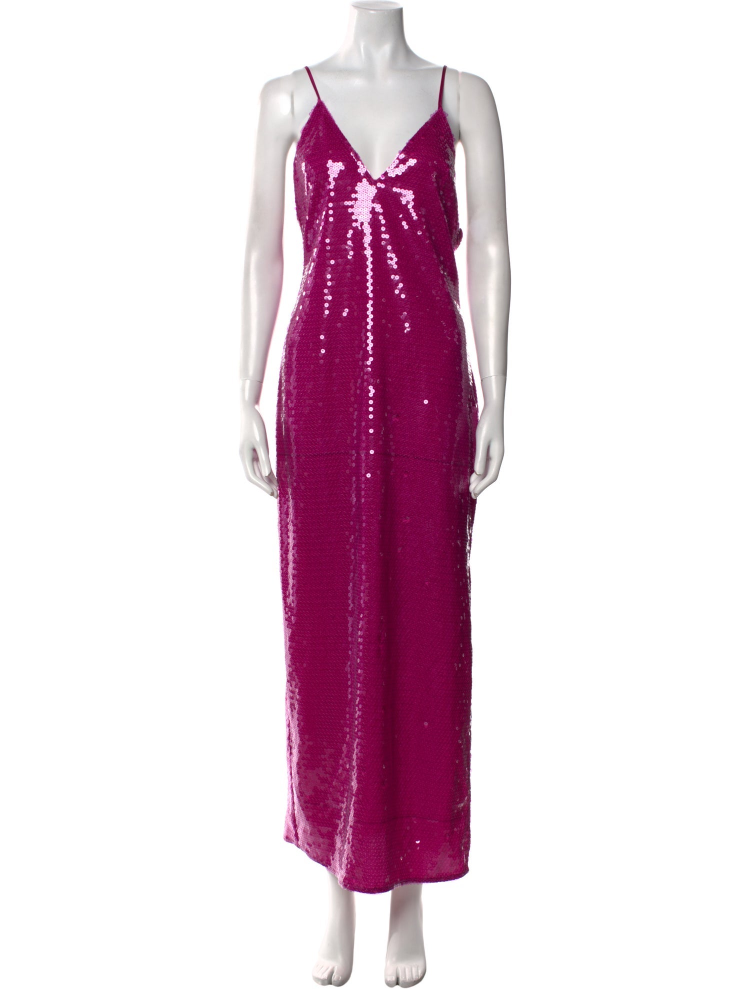 Fleur Du Mal V-Neck Long Dress