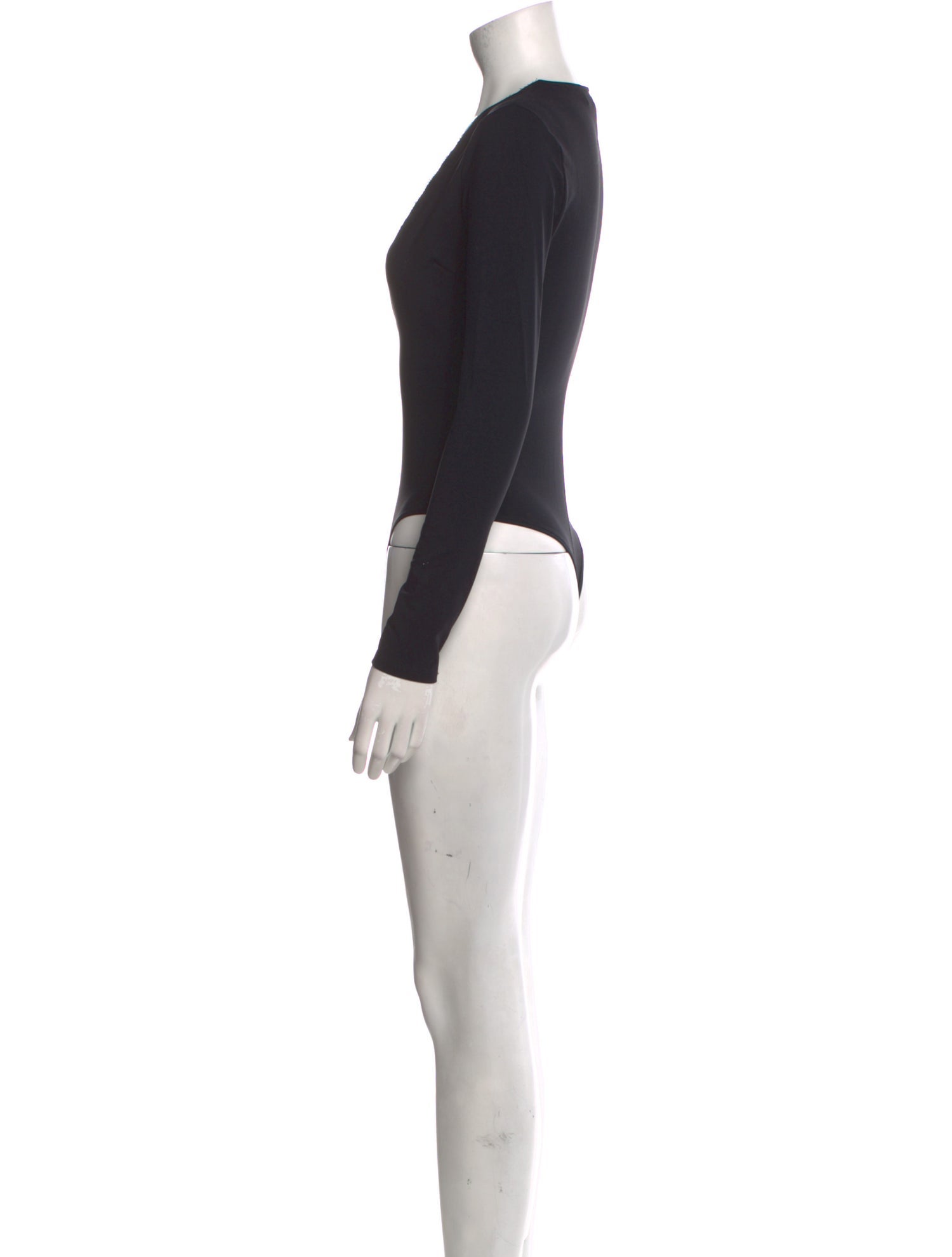 Fleur Du Mal V-Neck Long Sleeve Bodysuit