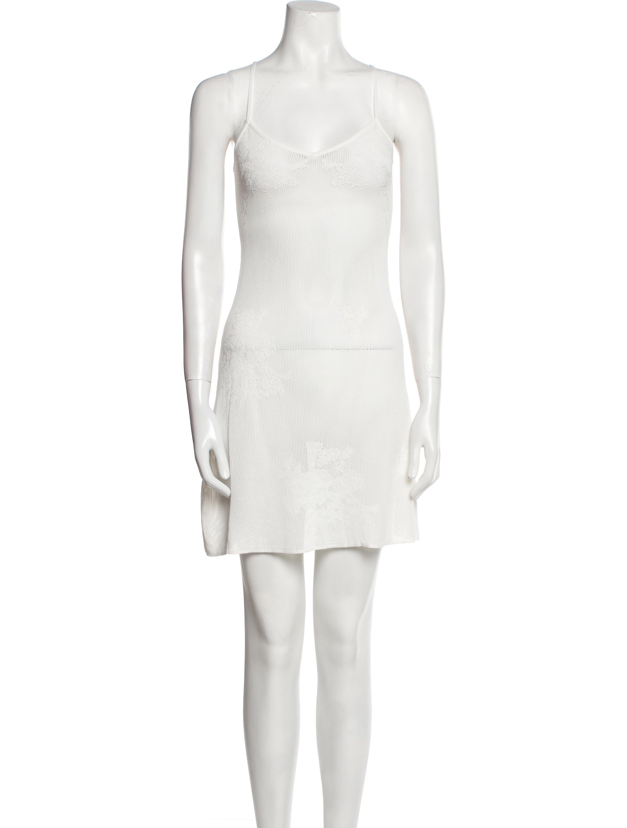 Fleur Du Mal Square Neckline Mini Dress