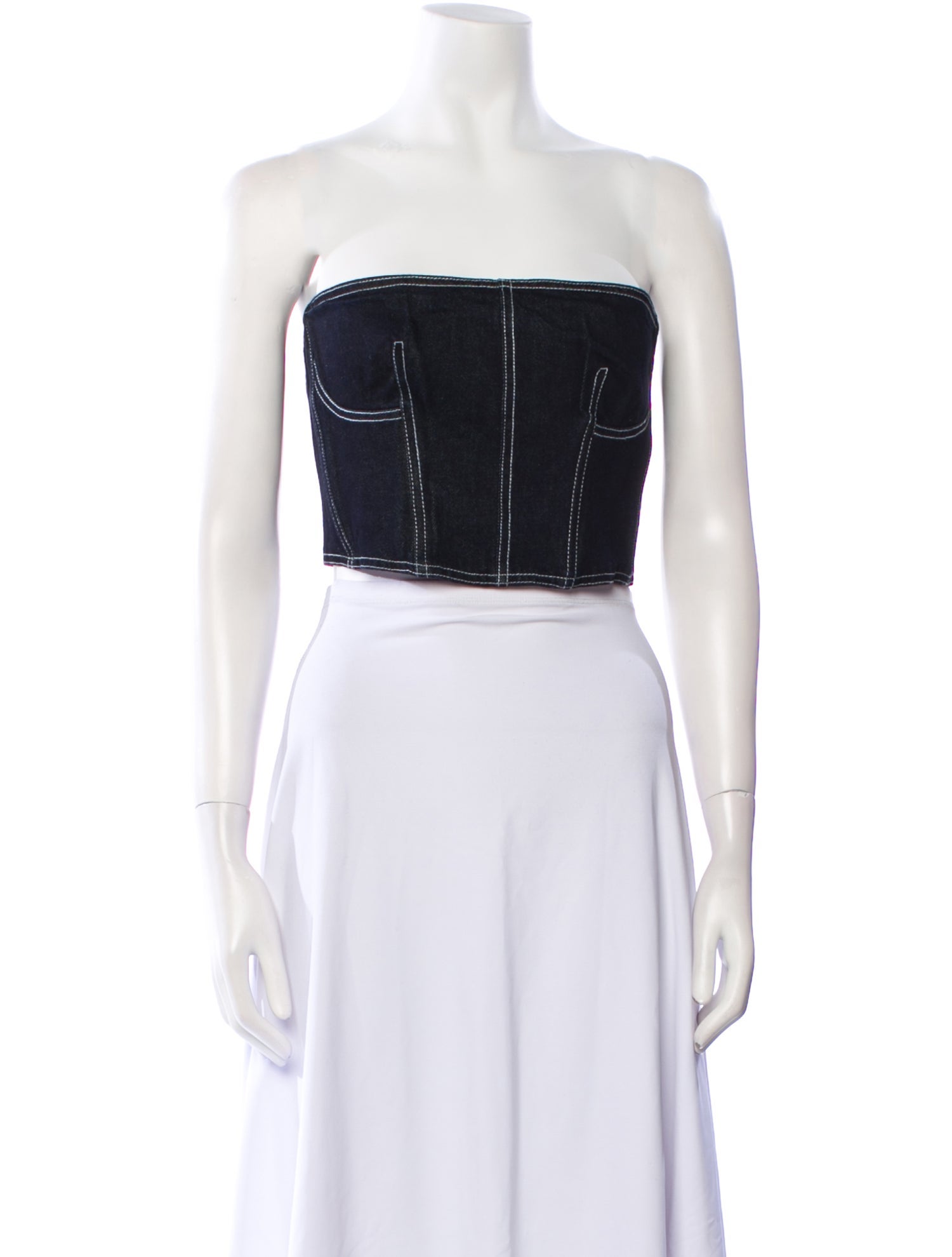 Fleur Du Mal Strapless Crop Top w/ Tags