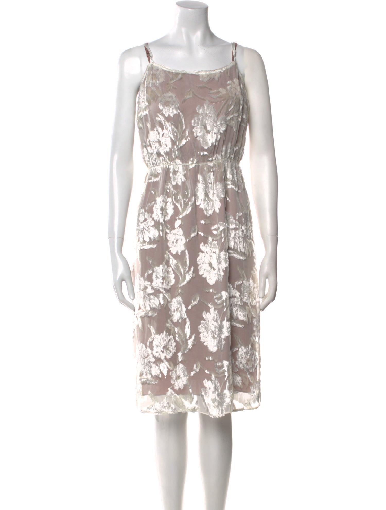 Fleur Du Mal Floral Print Midi Length Dress