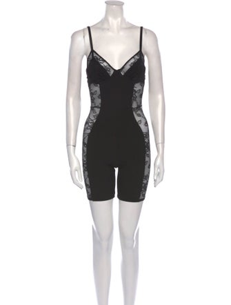 Fleur Du Mal V-Neck Romper