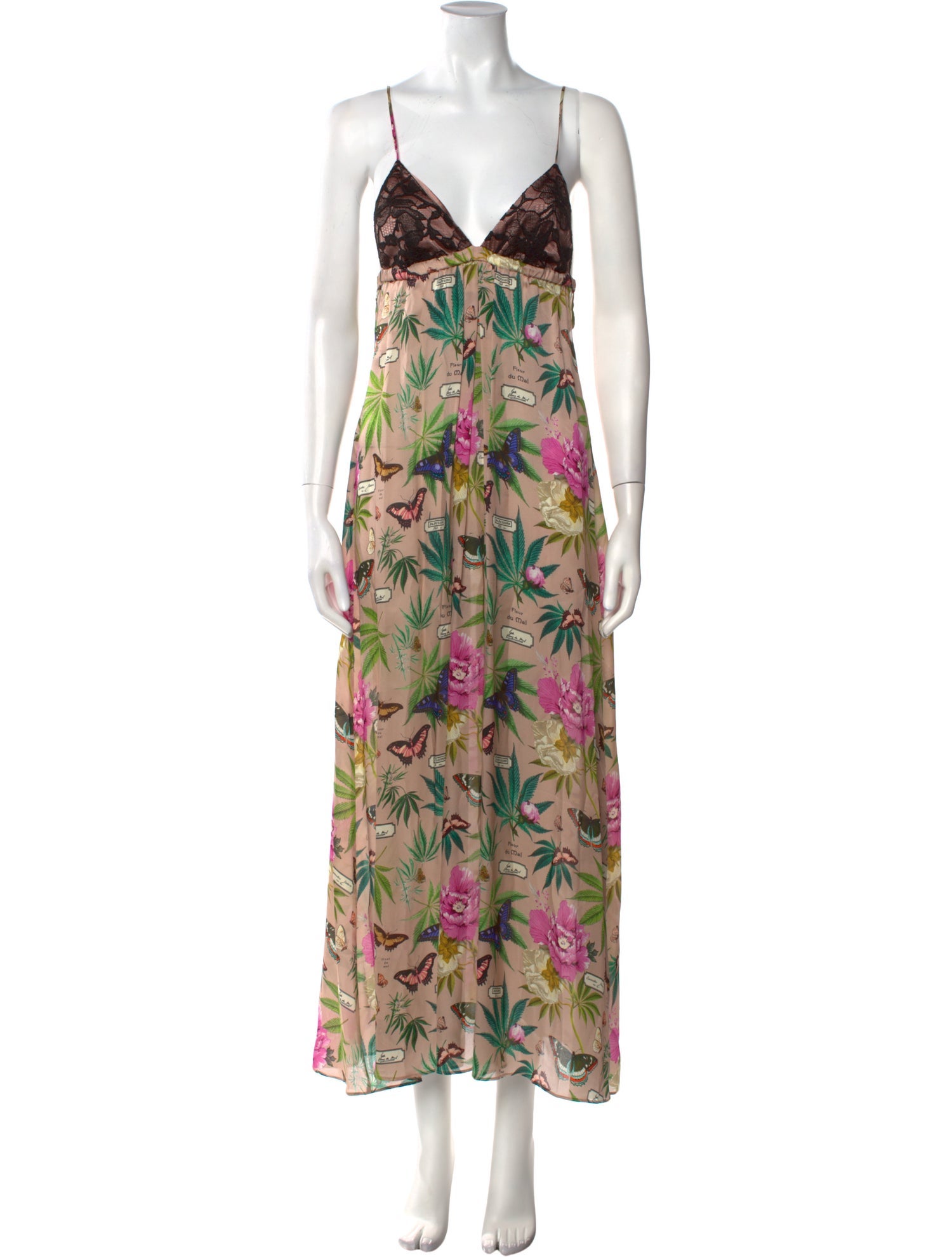 Fleur Du Mal Silk Long Dress